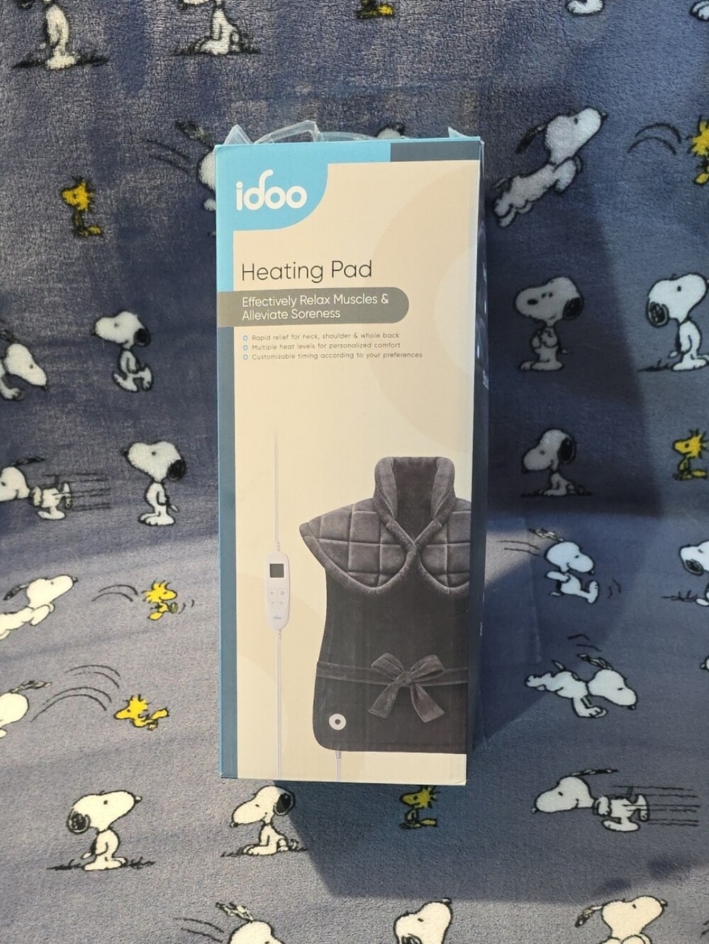 idoo Heating Pad Shoulder & Back Wrap - Blue